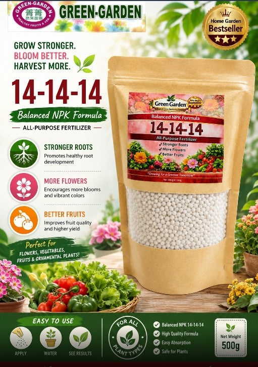 Complete 14-14-14(500g/pack, 1000g/pack) and Urea 46-00 Fertilizer (500g/pack, 1000g/pack)