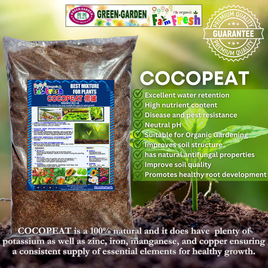 Cocopeat Potting Soil (Fermented for 6 months and Screening of fibers)