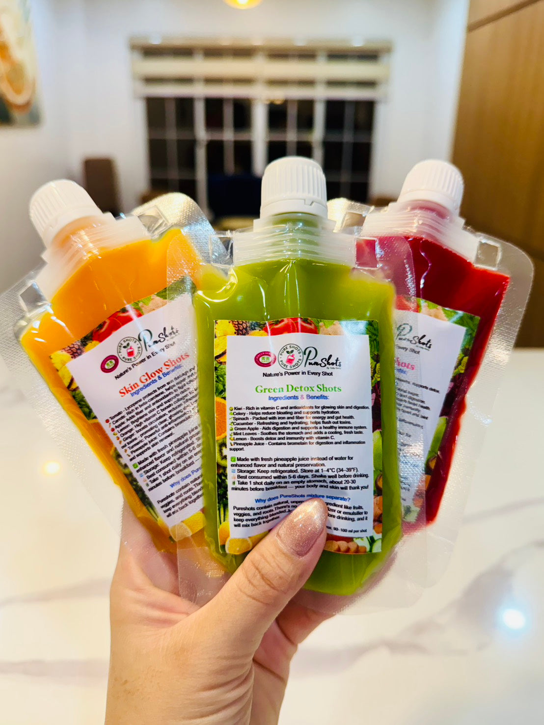 Pureshots in Spout Pouch 100ml (5 pouches/set)