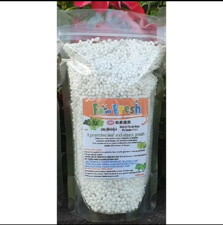 Complete 14-14-14(400g/pack, 500g/pack) and Urea 46-00 Fertilizer (400g/pack, 500g/pack)