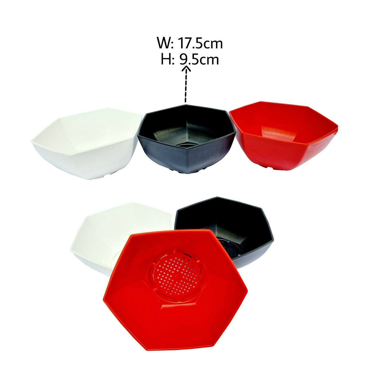 UV TREATED Hexagonal Pot (Imitation Porcelain)