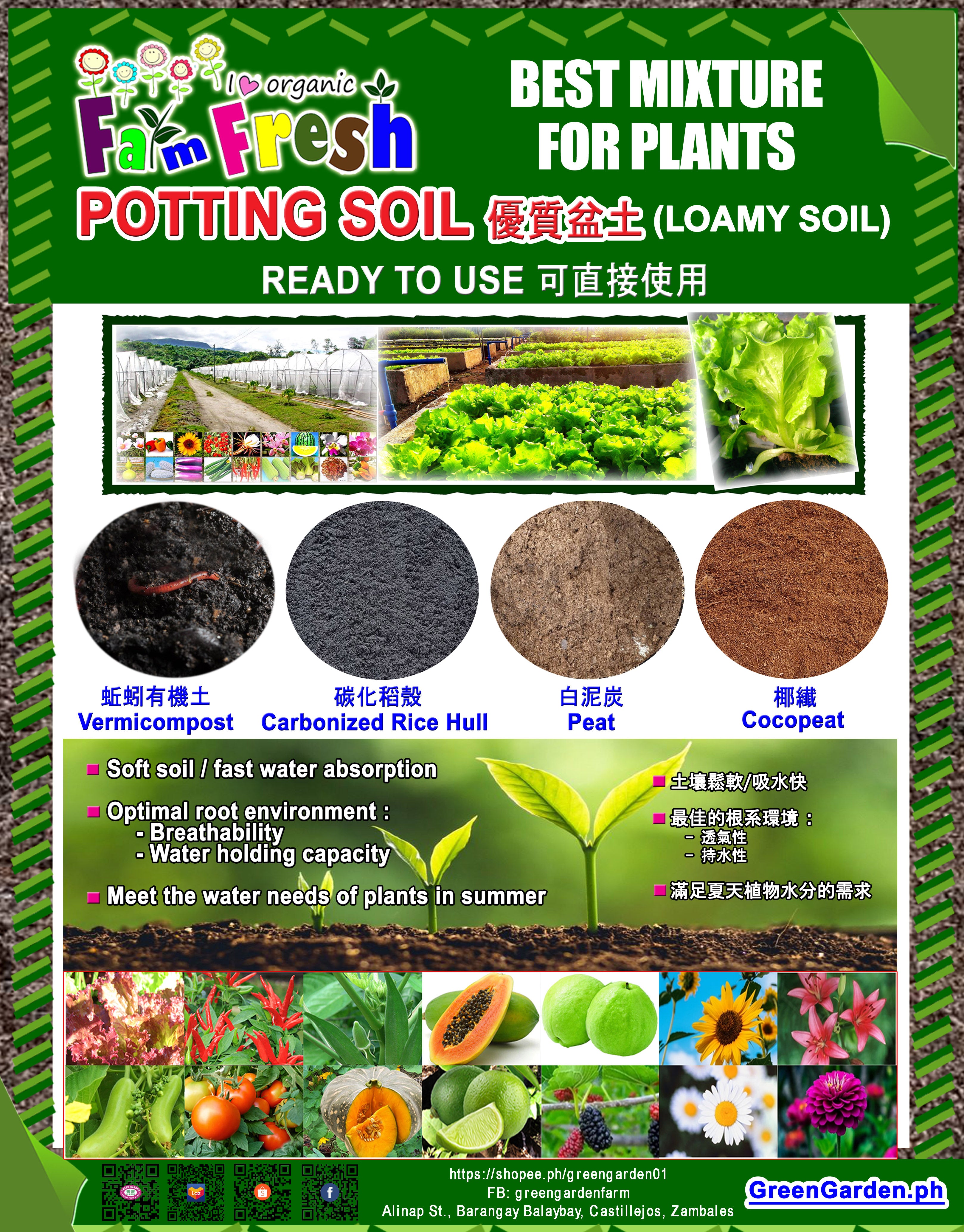 Ready To Use potting Soil 3L and 10L