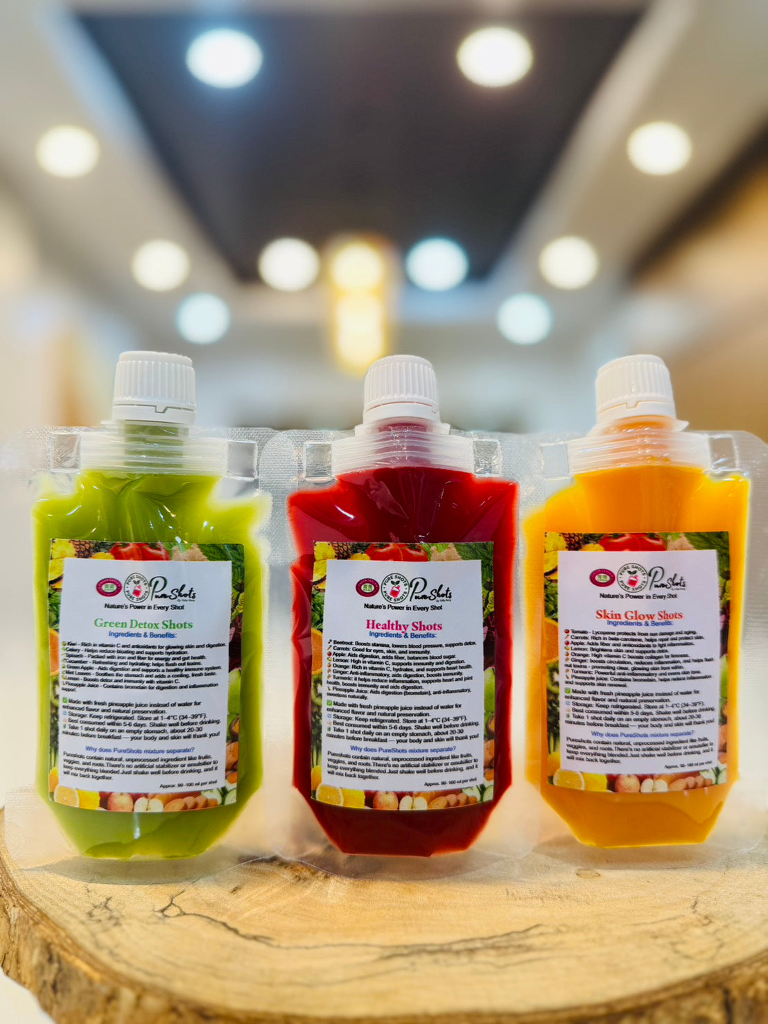 Pureshots in Spout Pouch 100ml (5 pouches/set)