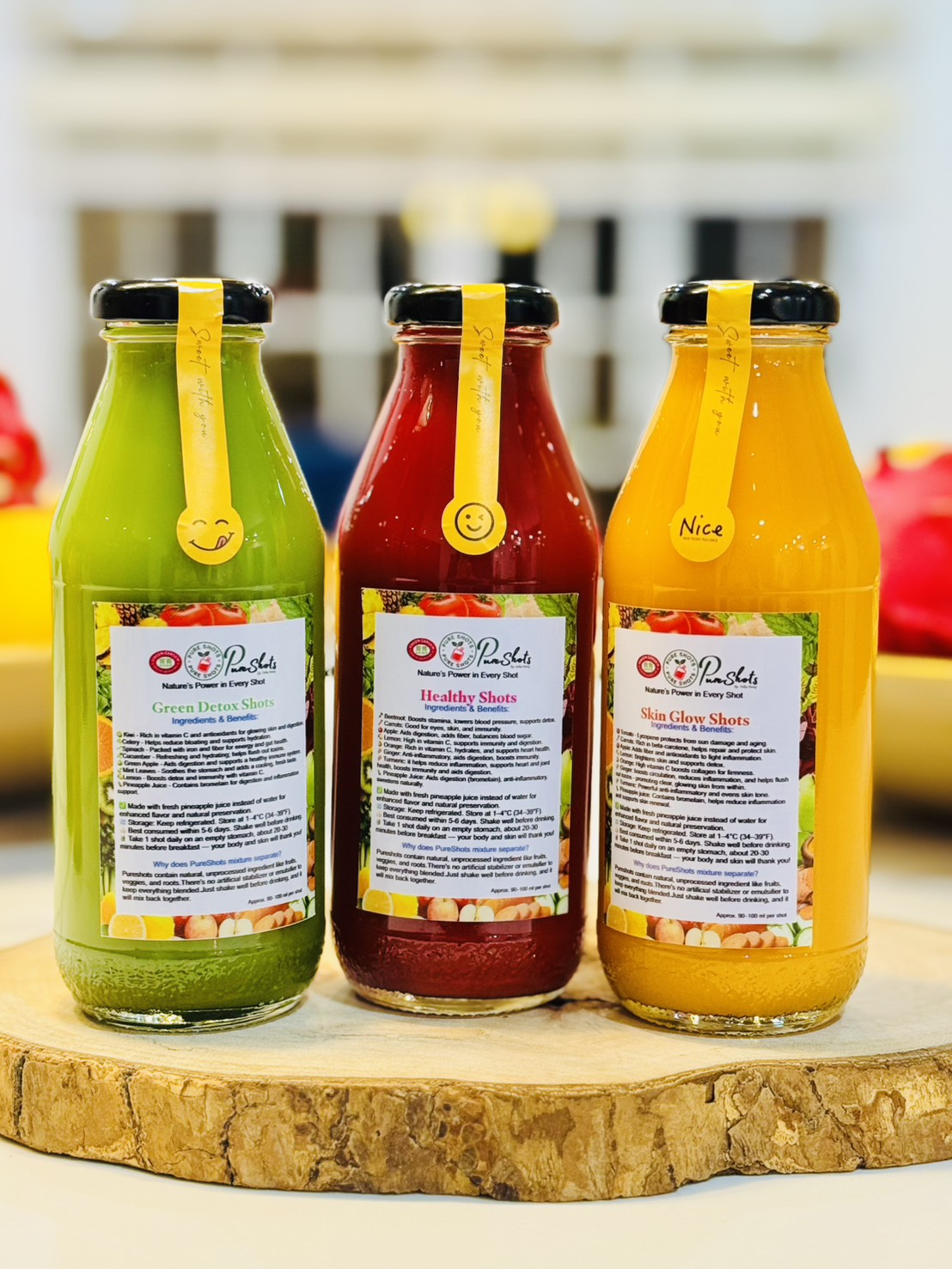 Pureshots in Glass Bottle 350ml-1 Bottle