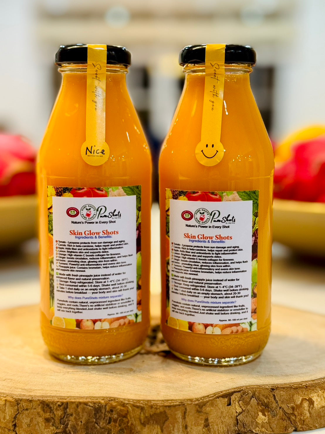 Pureshots in Glass Bottle 350ml-1 Bottle