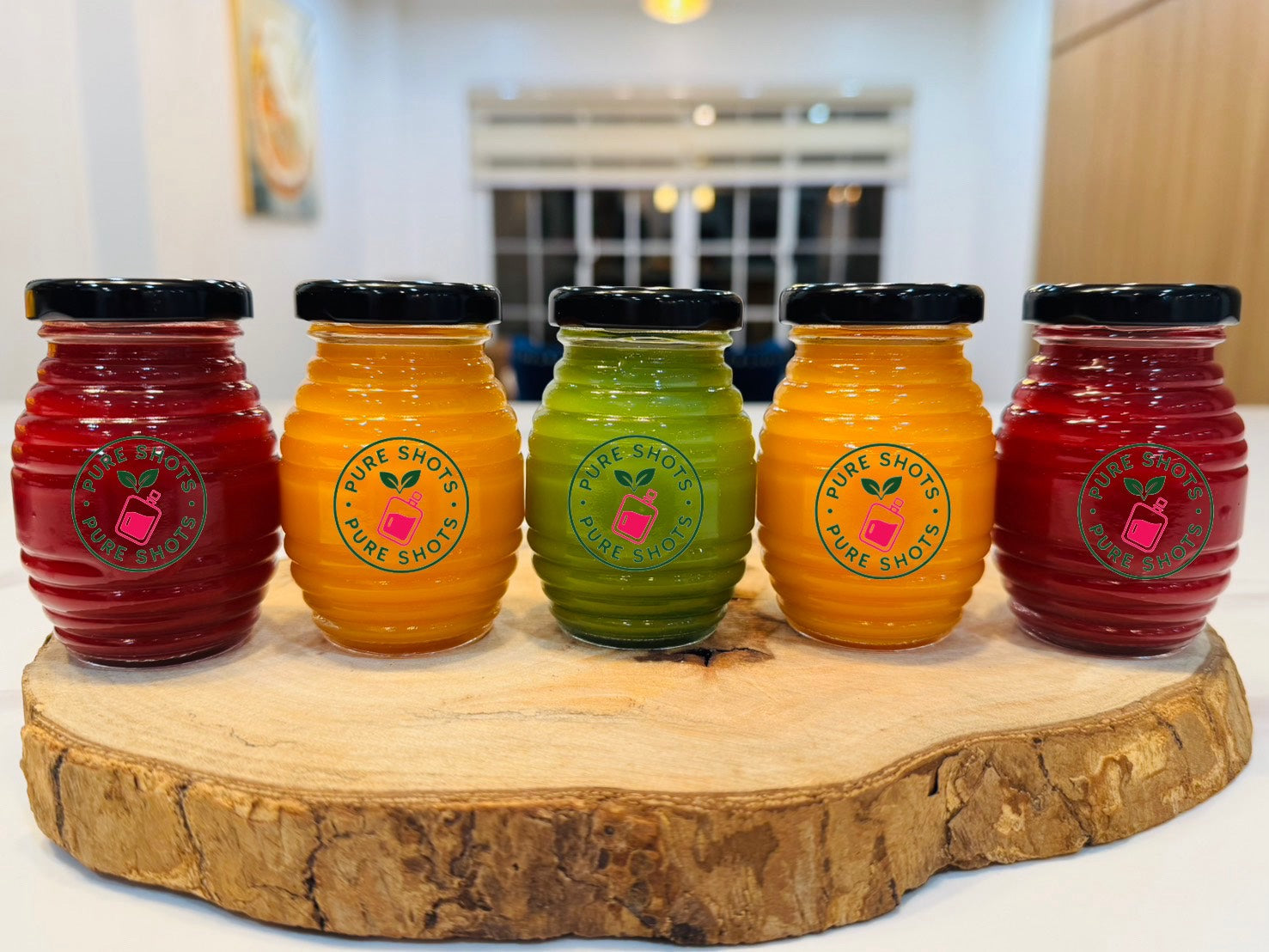 Pureshots in Glass Jar 100ml (5 jar/set)