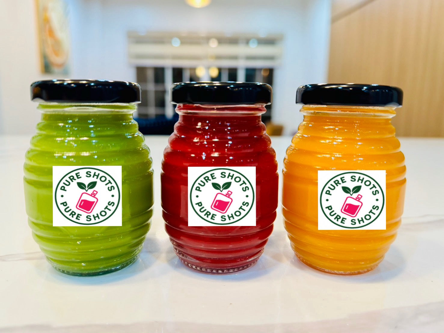 Pureshots in Glass Jar 100ml (5 jar/set)