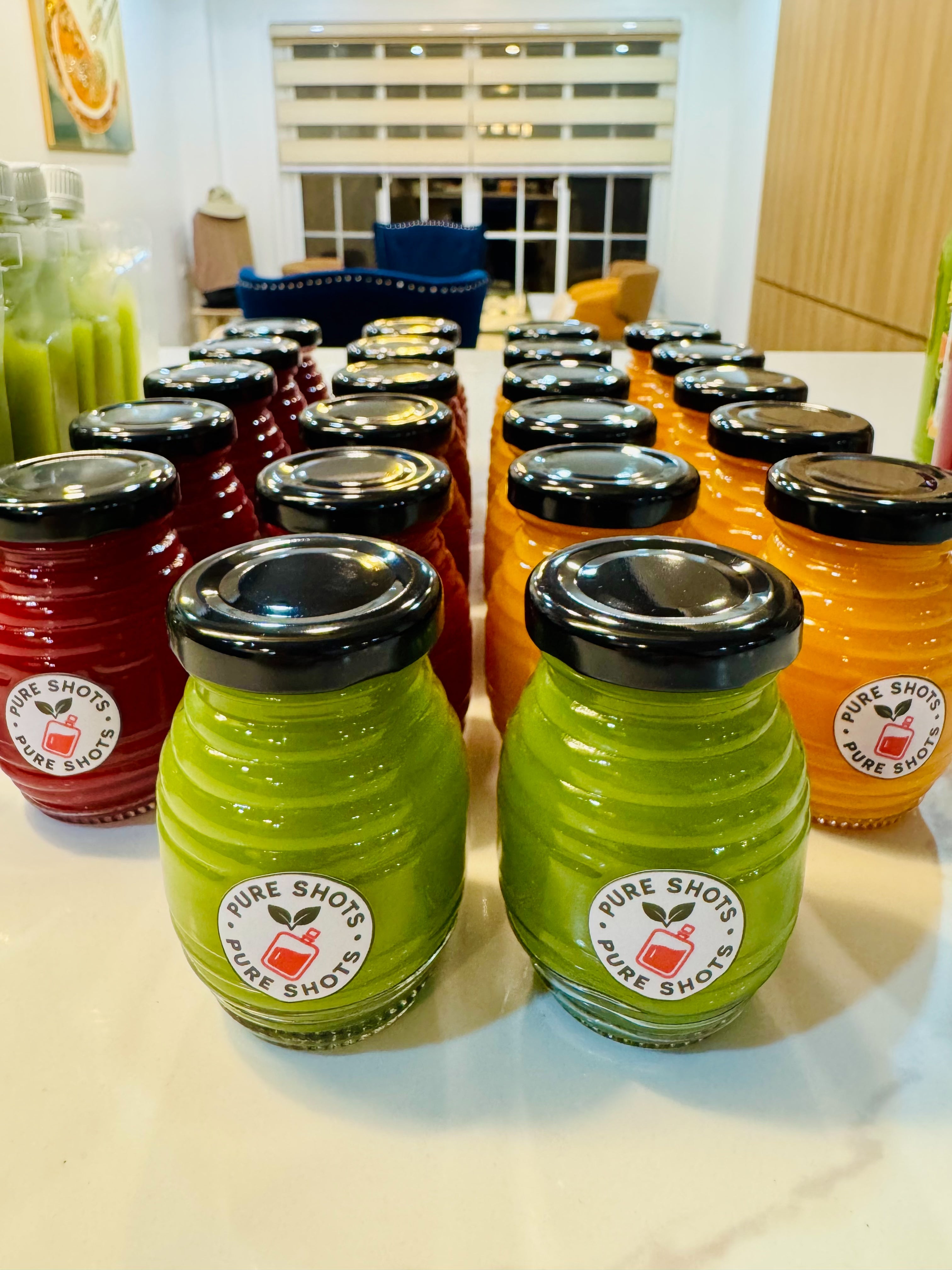 Pureshots in Glass Jar 100ml (5 jar/set)